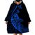 Personalised Guam Wearable Blanket Hoodie Tribal Turtles Curves Style - Blue LT7 - Polynesian Pride