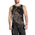 Personalised Guam Men Tank Top Tribal Turtles Curves Style - Brown LT7 - Polynesian Pride