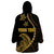 Personalised Guam Wearable Blanket Hoodie Tribal Turtles Curves Style - Gold LT7 - Polynesian Pride