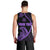 Personalised Guam Men Tank Top Tribal Turtles Curves Style - Purple LT7 - Polynesian Pride