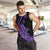 Personalised Guam Men Tank Top Tribal Turtles Curves Style - Purple LT7 - Polynesian Pride