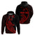 Custom Guam Hoodie Tribal Turtles Curves Style Red LT7 - Polynesian Pride