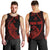 Personalised Guam Men Tank Top Tribal Turtles Curves Style - Red LT7 - Polynesian Pride