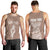 Personalised Guam Men Tank Top Chamoro Latte Stone Mix Tropical - Brown LT7 - Polynesian Pride