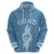 Custom Guam Hoodie Chamoro Latte Stone Mix Tropical Blue LT7 - Polynesian Pride