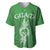 Personalised Guam Baseball Jersey Chamoro Latte Stone Mix Tropical - Green LT7 Green - Polynesian Pride