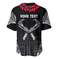 Personalized Talofa Samoa Baseball Jersey Ulafala With Toa Nifo'oti - Black