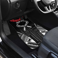 Personalized Talofa Samoa Car Mats Ulafala With Toa Nifo'oti - Black LT7 - Polynesian Pride