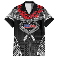 Personalized Talofa Samoa Family Matching Off Shoulder Maxi Dress and Hawaiian Shirt Ulafala With Toa Nifo'oti - Black