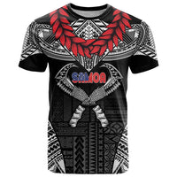 Personalized Talofa Samoa T Shirt Ulafala With Toa Nifo'oti - Black