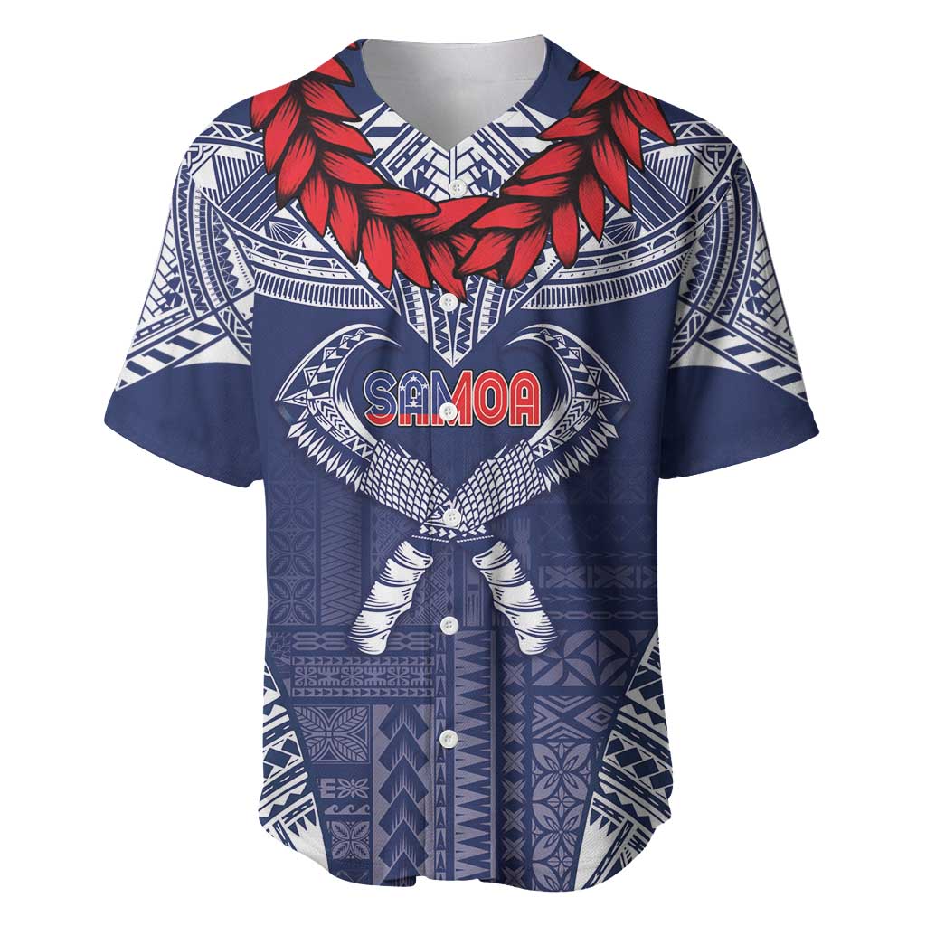 Personalized Talofa Samoa Baseball Jersey Ulafala With Toa Nifo'oti - Blue