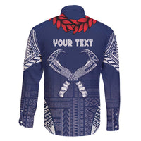 Personalized Talofa Samoa Family Matching Tank Maxi Dress and Hawaiian Shirt Ulafala With Toa Nifo'oti - Blue