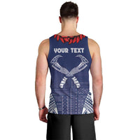 Personalized Talofa Samoa Men Tank Top Ulafala With Toa Nifo'oti - Blue