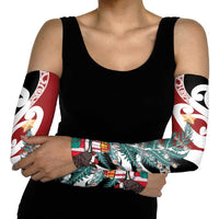 New Zealand Silver Fern Christmas Tree Arm Sleeves Meri Kirihimete - Polynesian Pride