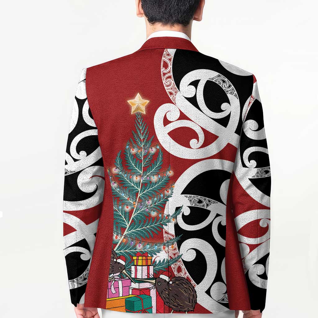 New Zealand Silver Fern Christmas Tree Blazer Meri Kirihimete - Polynesian Pride