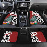 New Zealand Silver Fern Christmas Tree Car Mats Meri Kirihimete - Polynesian Pride