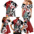 New Zealand Silver Fern Christmas Tree Family Matching Mermaid Dress and Hawaiian Shirt Meri Kirihimete - Polynesian Pride