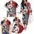 New Zealand Silver Fern Christmas Tree Family Matching Off The Shoulder Long Sleeve Dress and Hawaiian Shirt Meri Kirihimete - Polynesian Pride
