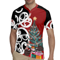 New Zealand Silver Fern Christmas Tree Rugby Jersey Meri Kirihimete - Polynesian Pride