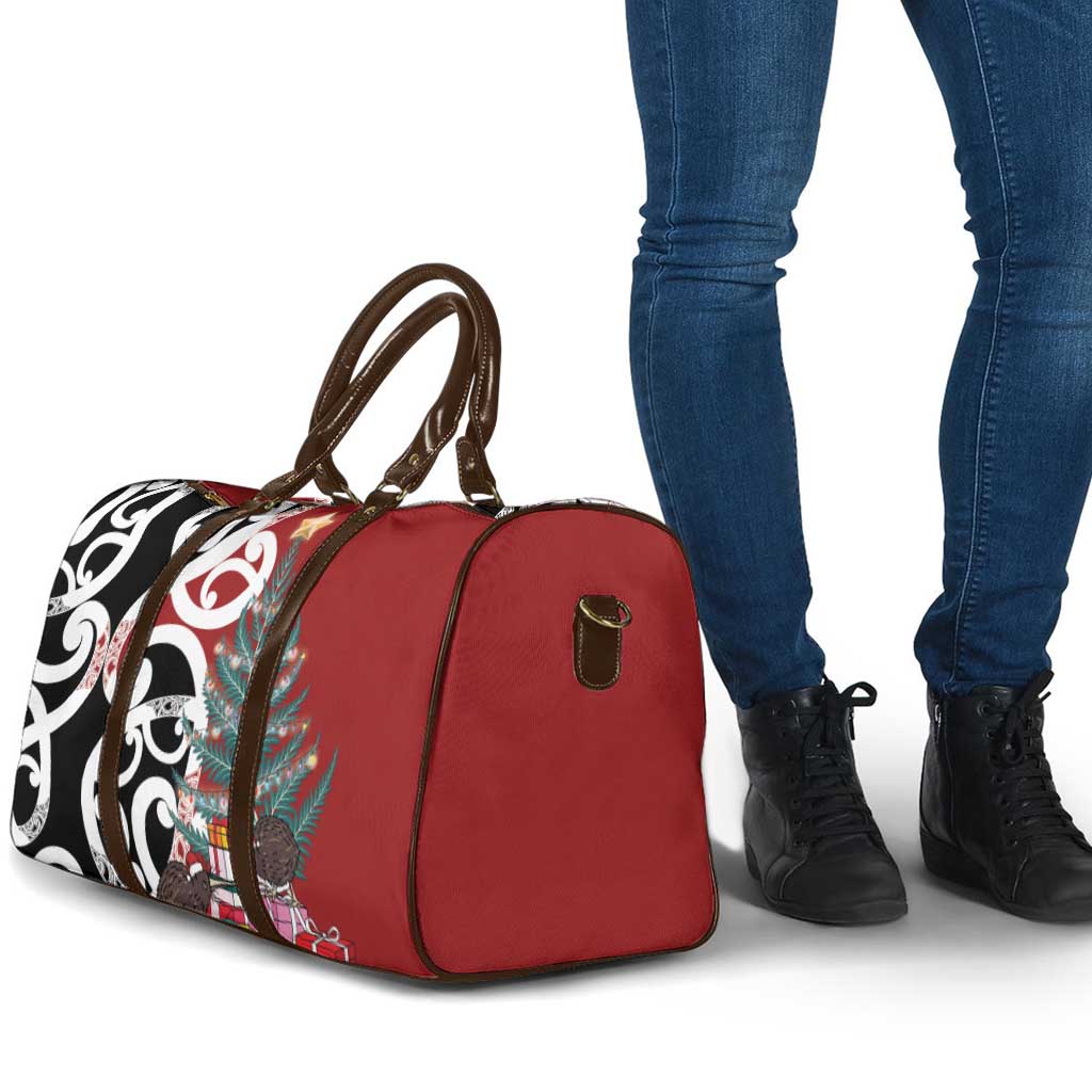 New Zealand Silver Fern Christmas Tree Travel Bag Meri Kirihimete - Polynesian Pride