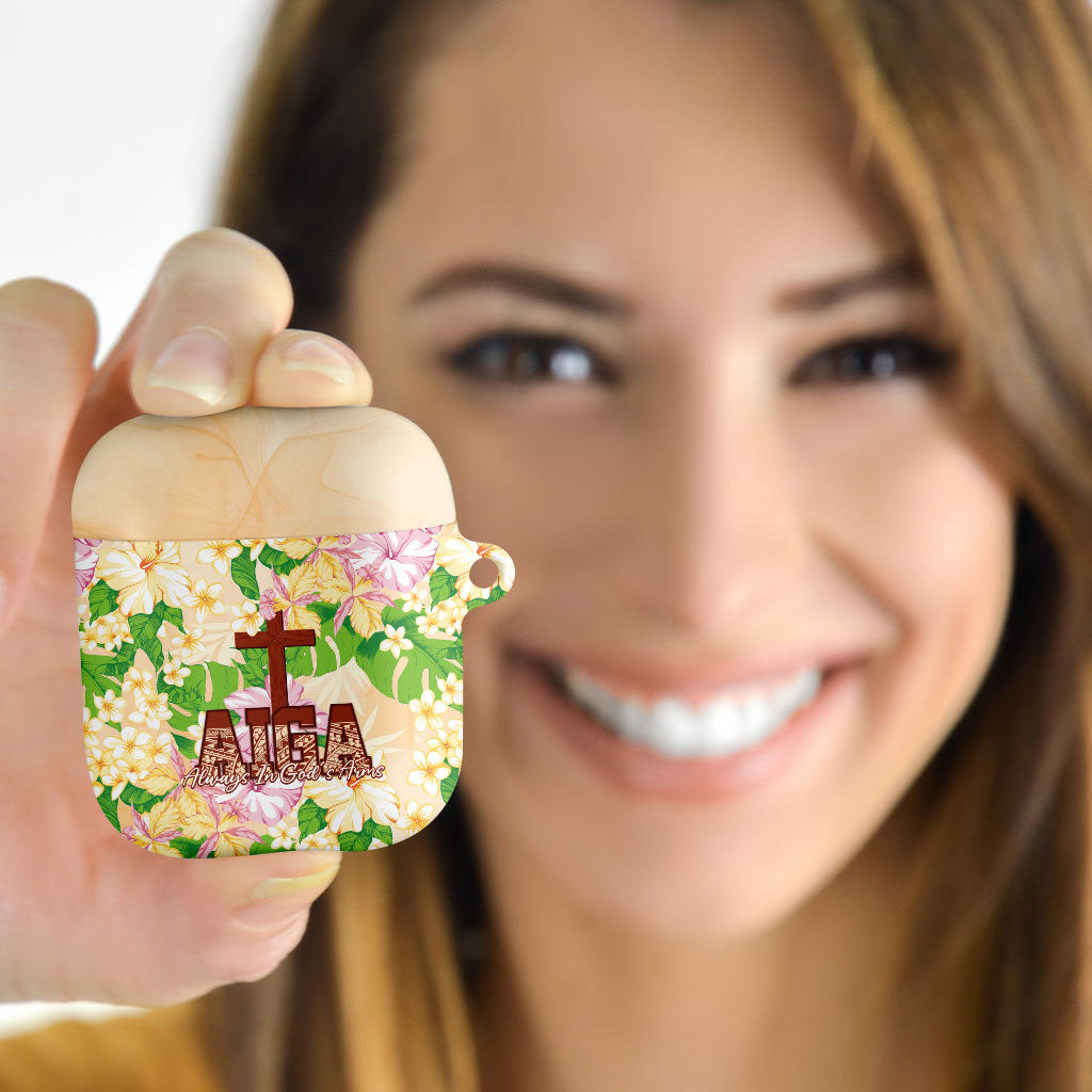 Samoa AIGA Floral Theme AirPods Case Always In God's Arms LT7 - Polynesian Pride