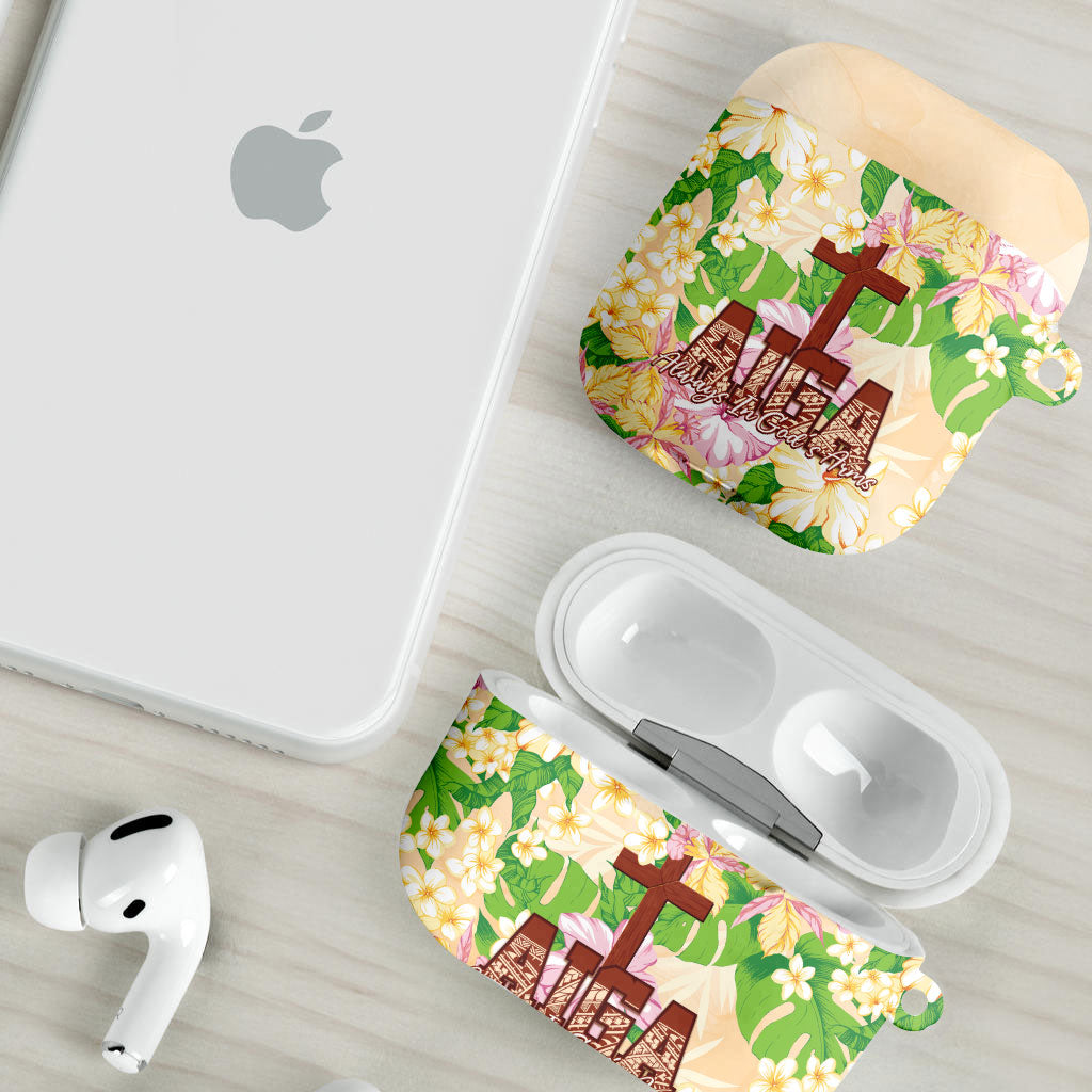 Samoa AIGA Floral Theme AirPods Case Always In God's Arms LT7 - Polynesian Pride