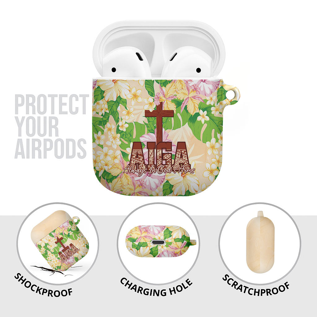 Samoa AIGA Floral Theme AirPods Case Always In God's Arms LT7 - Polynesian Pride
