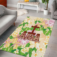 Samoa AIGA Floral Theme Area Rug Always In God's Arms LT7 - Polynesian Pride