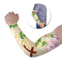 Samoa AIGA Floral Theme Arm Sleeves Always In God's Arms LT7 Set of 2 Multicolor - Polynesian Pride