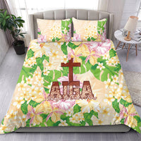 Samoa AIGA Floral Theme Bedding Set Always In God's Arms LT7 - Polynesian Pride