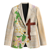 Samoa AIGA Floral Theme Blazer Always In God's Arms LT7 Unisex Multicolor - Polynesian Pride
