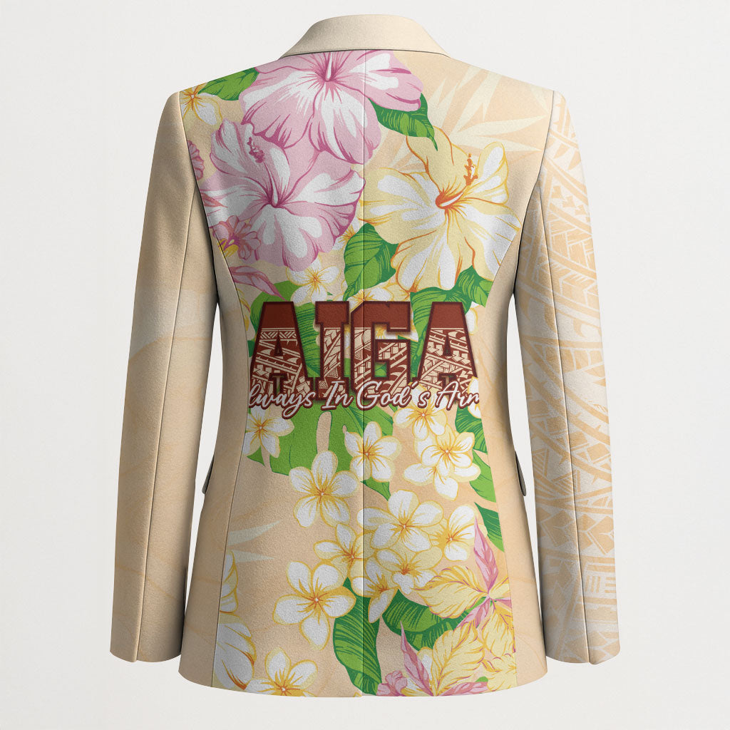 Samoa AIGA Floral Theme Blazer Always In God's Arms LT7 - Polynesian Pride