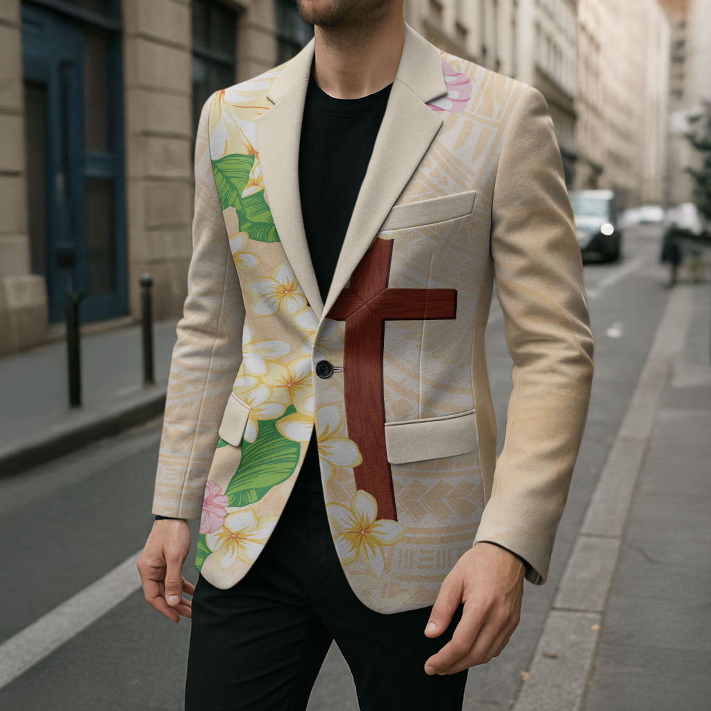 Samoa AIGA Floral Theme Blazer Always In God's Arms LT7 - Polynesian Pride