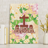 Samoa AIGA Floral Theme Canvas Wall Art Always In God's Arms LT7 Without Frame Multicolor - Polynesian Pride