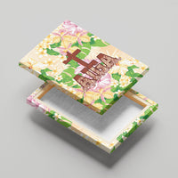 Samoa AIGA Floral Theme Canvas Wall Art Always In God's Arms LT7 - Polynesian Pride