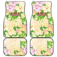 Samoa AIGA Floral Theme Car Mats Always In God's Arms LT7 - Polynesian Pride