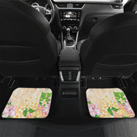 Samoa AIGA Floral Theme Car Mats Always In God's Arms LT7 Set 2pcs - Back Multicolor - Polynesian Pride