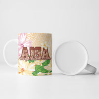 Samoa AIGA Floral Theme Ceramic Mug Always In God's Arms LT7 - Polynesian Pride