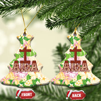 Samoa AIGA Floral Theme Ceramic Ornament Always In God's Arms LT7 Christmas Tree Multicolor - Polynesian Pride