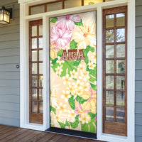 Samoa AIGA Floral Theme Door Cover Always In God's Arms LT7 - Polynesian Pride