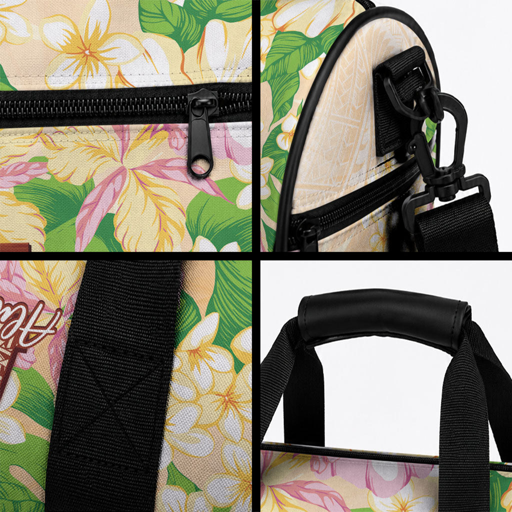 Samoa AIGA Floral Theme Duffle Bag Always In God's Arms LT7 - Polynesian Pride