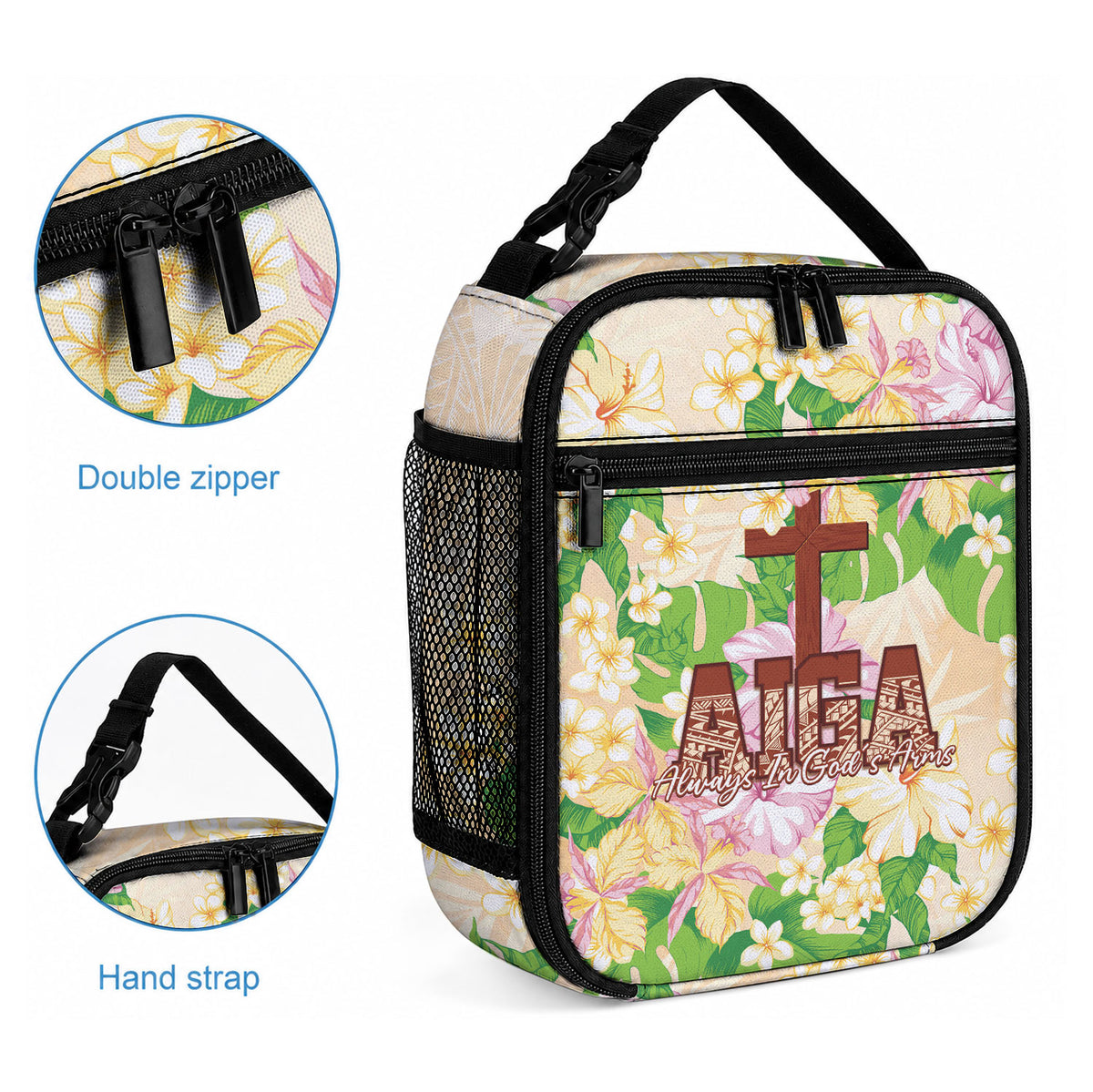 Samoa AIGA Floral Theme Lunch Bag Always In God's Arms LT7 - Polynesian Pride