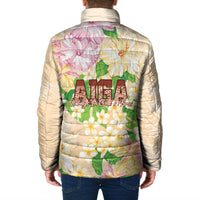 Samoa AIGA Floral Theme Padded Jacket Always In God's Arms LT7 - Polynesian Pride