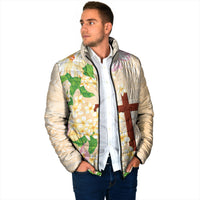 Samoa AIGA Floral Theme Padded Jacket Always In God's Arms LT7 - Polynesian Pride
