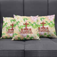 Samoa AIGA Floral Theme Pillow Cover Always In God's Arms LT7 - Polynesian Pride