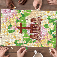 Samoa AIGA Floral Theme Puzzle Always In God's Arms LT7 - Polynesian Pride