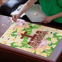 Samoa AIGA Floral Theme Puzzle Always In God's Arms LT7 - Polynesian Pride