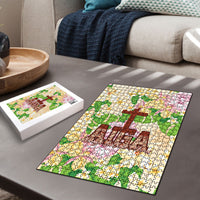 Samoa AIGA Floral Theme Puzzle Always In God's Arms LT7 - Polynesian Pride