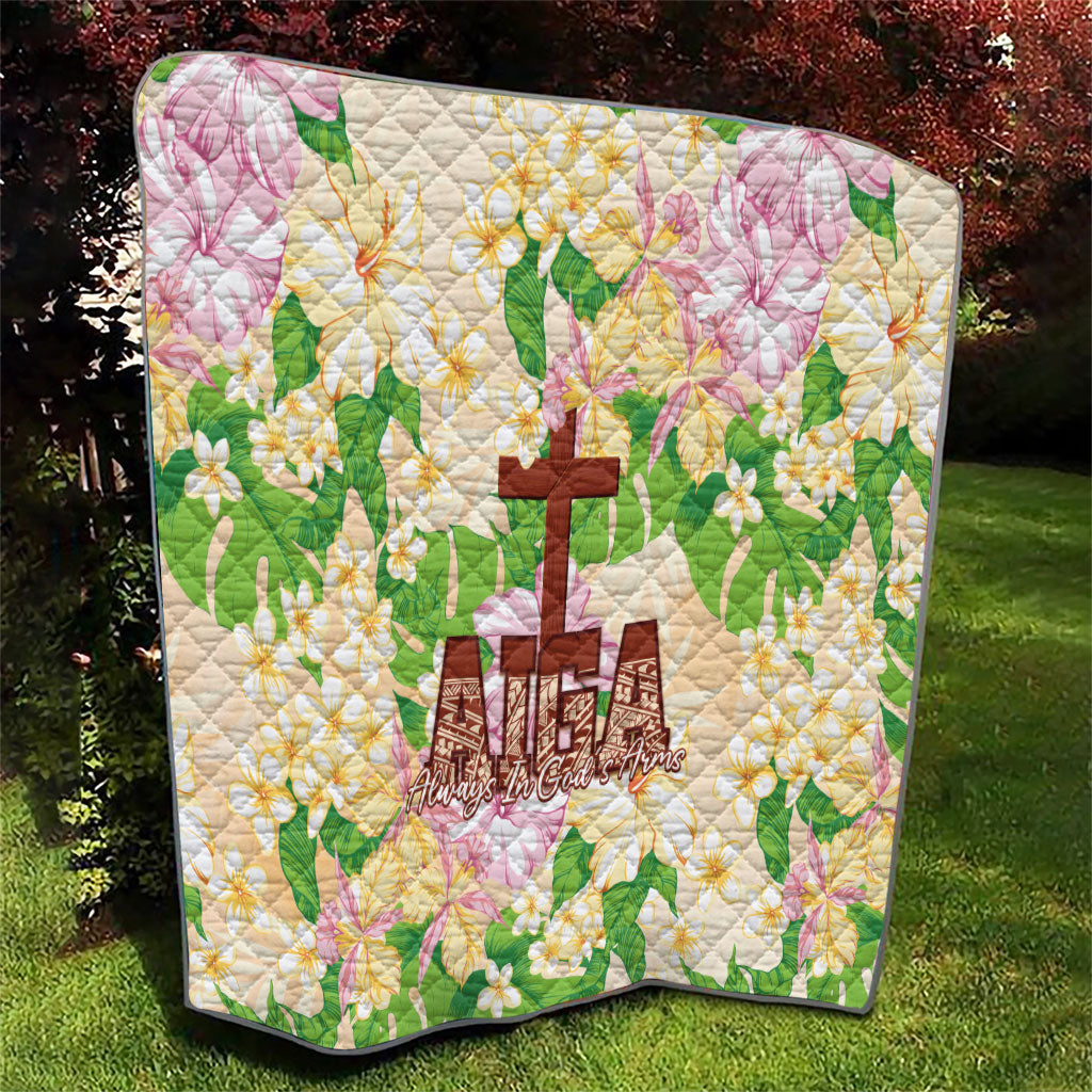 Samoa AIGA Floral Theme Quilt Always In God's Arms LT7 - Polynesian Pride