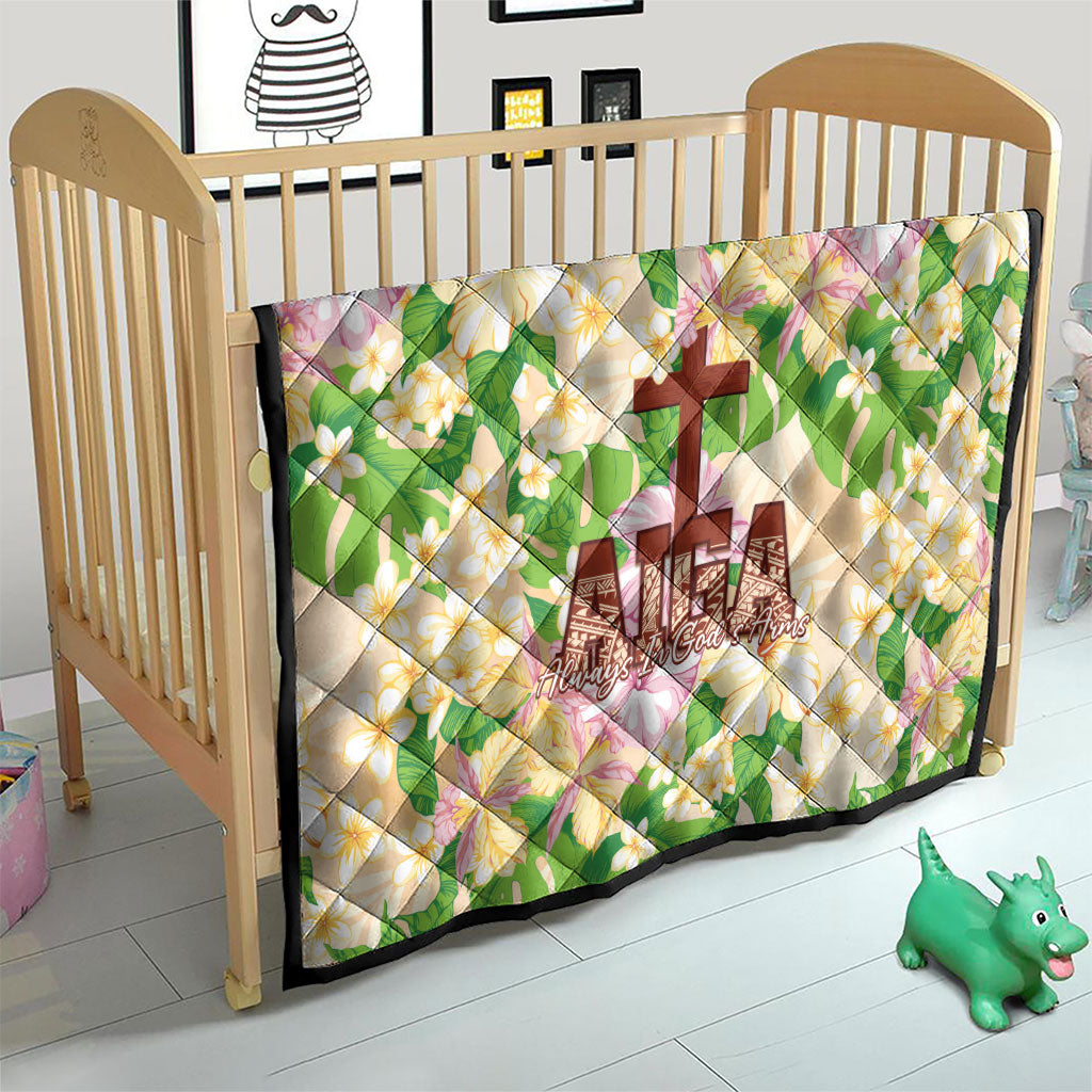 Samoa AIGA Floral Theme Quilt Always In God's Arms LT7 - Polynesian Pride